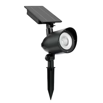 Harbor Breeze 120-Lumen Black Color Changing Solar LED Flood Light | Lowe's