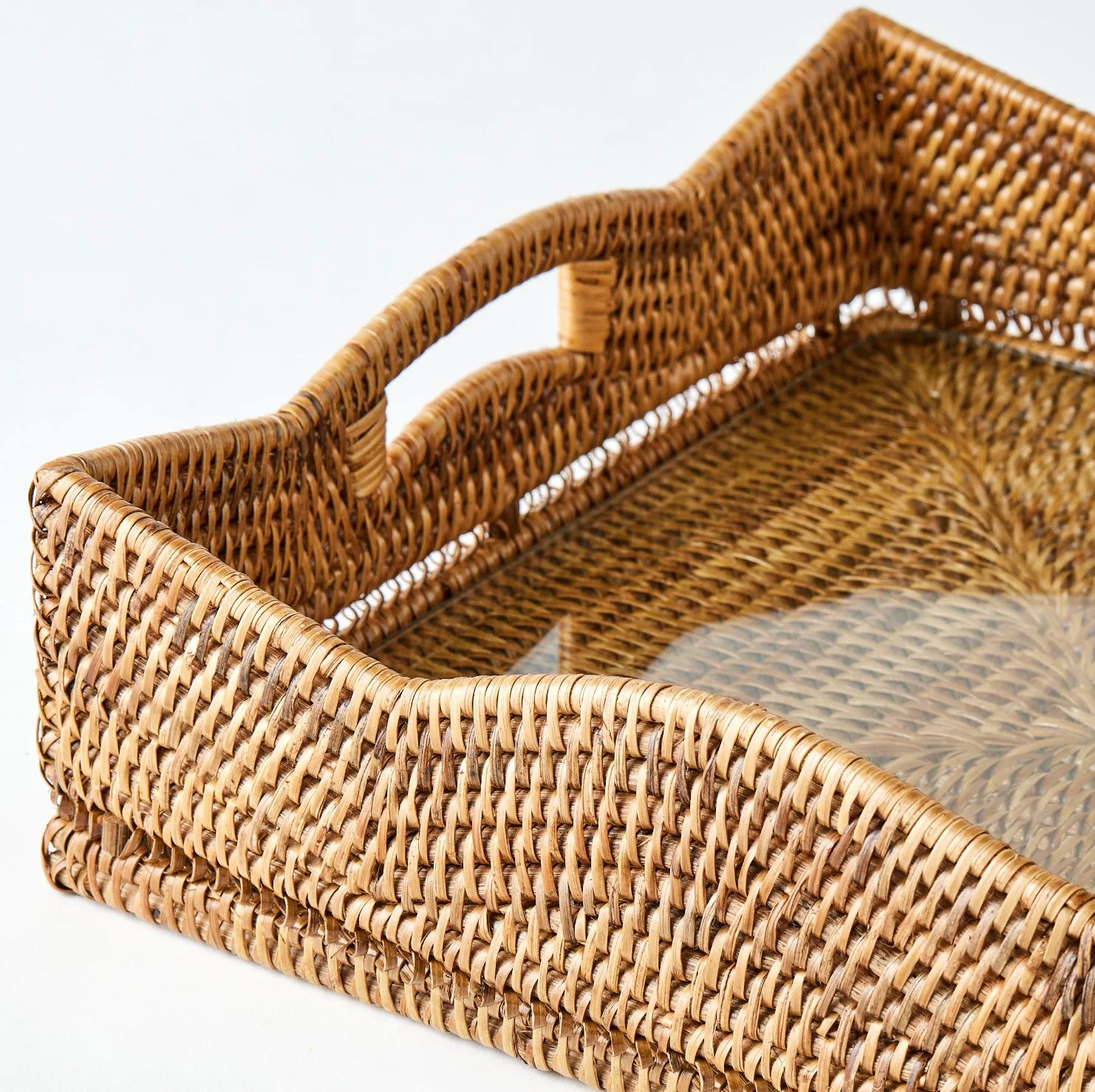 The Original Scalloped Rattan Tray | Half Past Seven