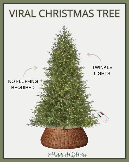 Christmas tree! Viral twinkle light Christmas tree! This tree has so many lights and is so beautiful! #ChristmasTree 

#LTKHoliday #LTKhome