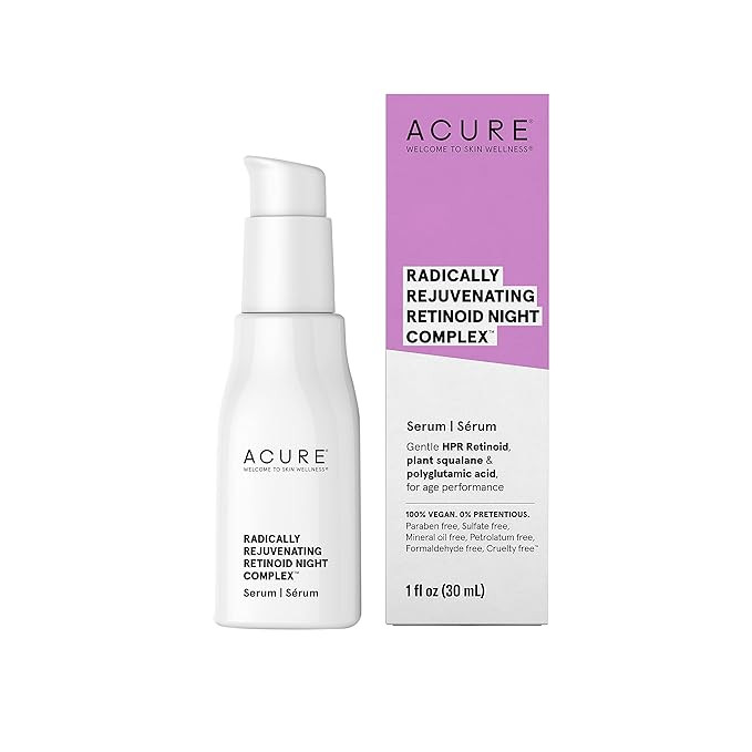 Acure Radically Rejuvenating Retinoid Overnight Complex, Moisturizer Night Treatment, Fight Wrink... | Amazon (US)