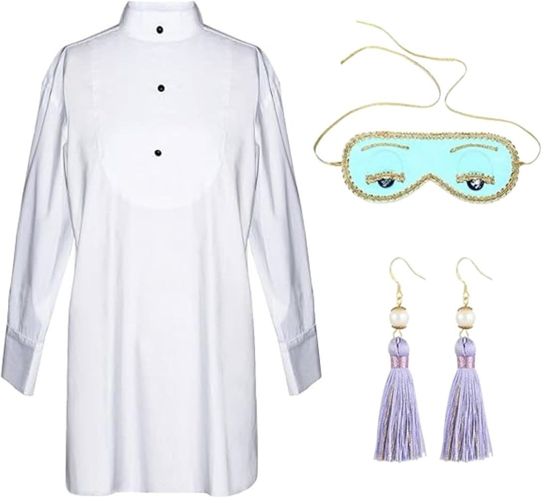 Audrey in a Bag Iconic Holly Complete Sleep Costume Set with Tassel Earrings Inspired by Breakfas... | Amazon (US)