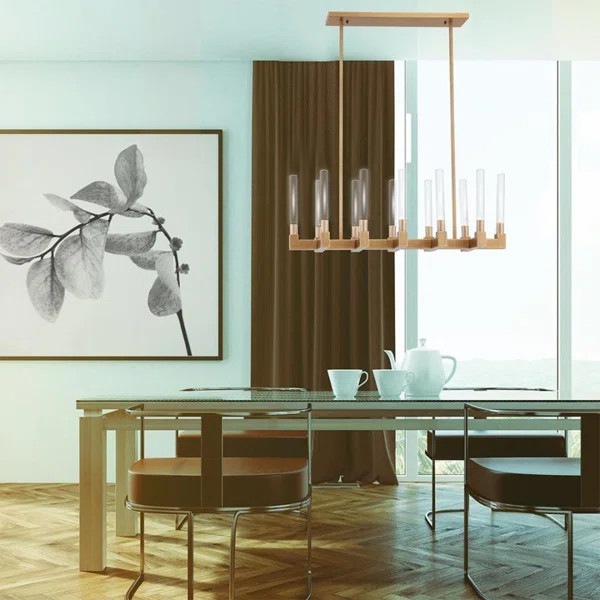 Rylie 12 - Light Kitchen Island Linear Pendant | Wayfair North America