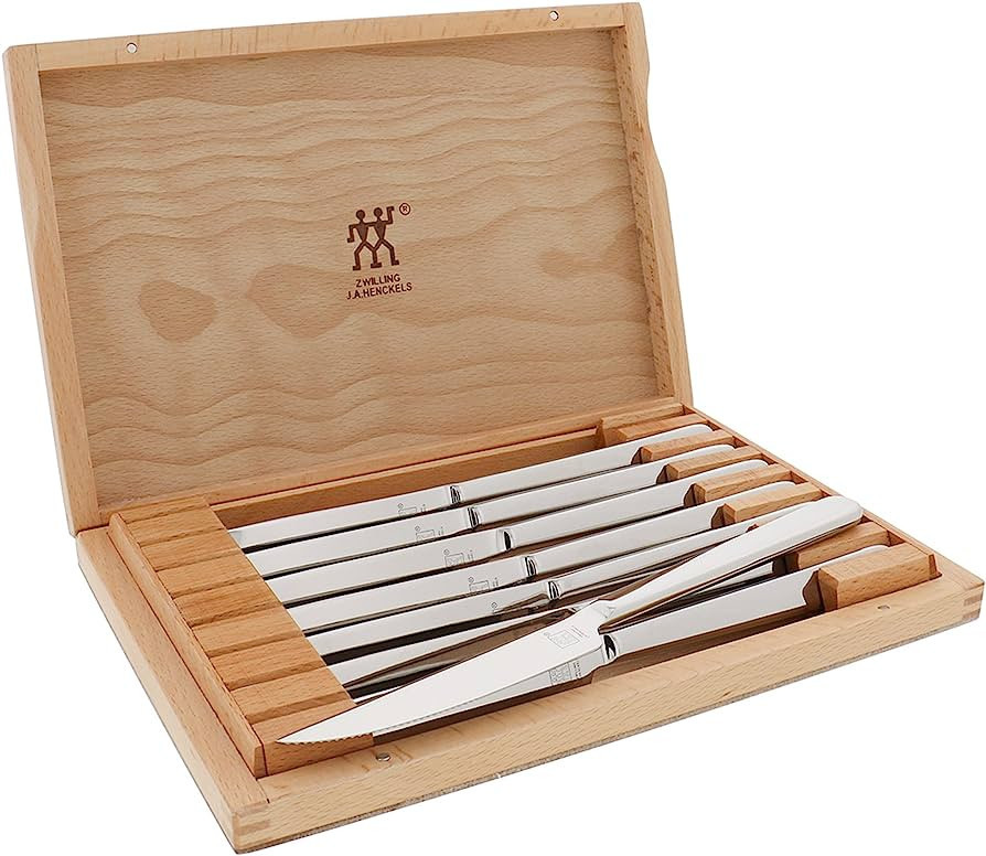 ZWILLING Razor-Sharp Steak Knives set of 8, German Engineered Informed by 290+ Years of Mastery | Amazon (US)