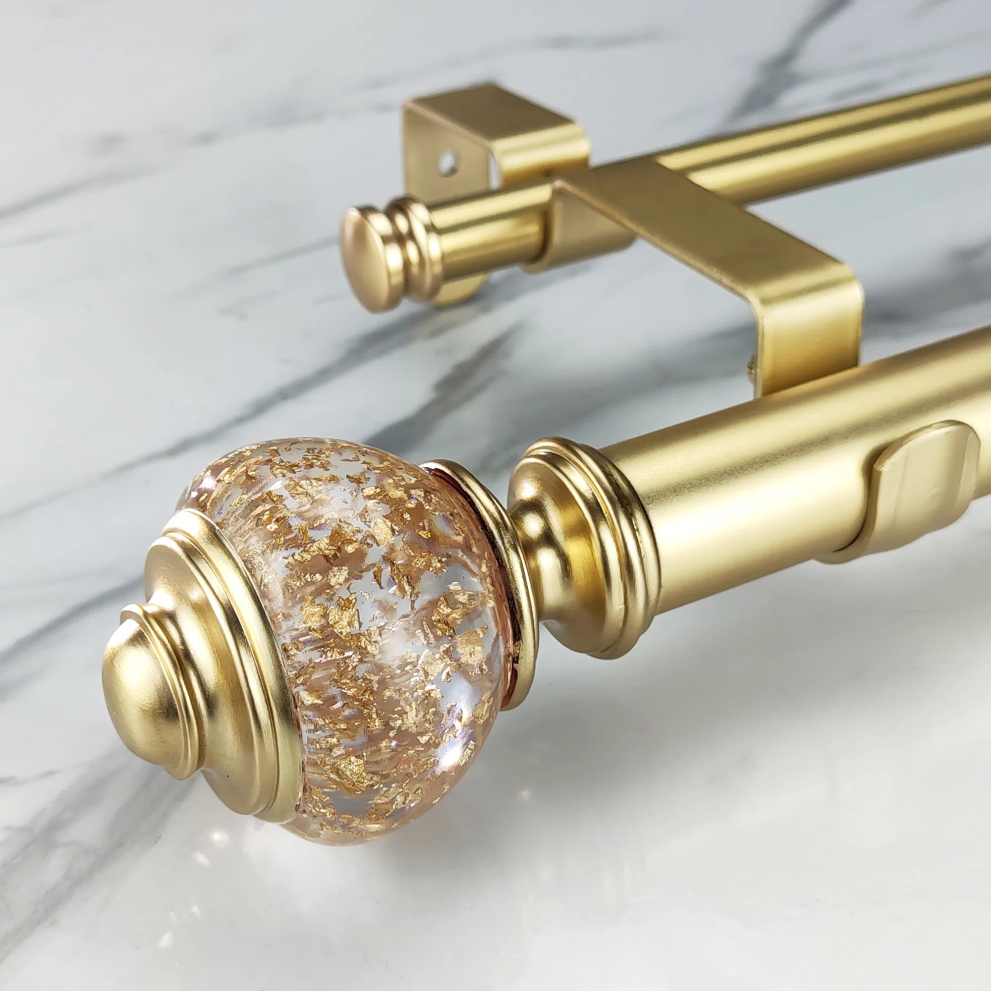 Jalysia Adjustable 1.125" Double Curtain Rod | Wayfair North America