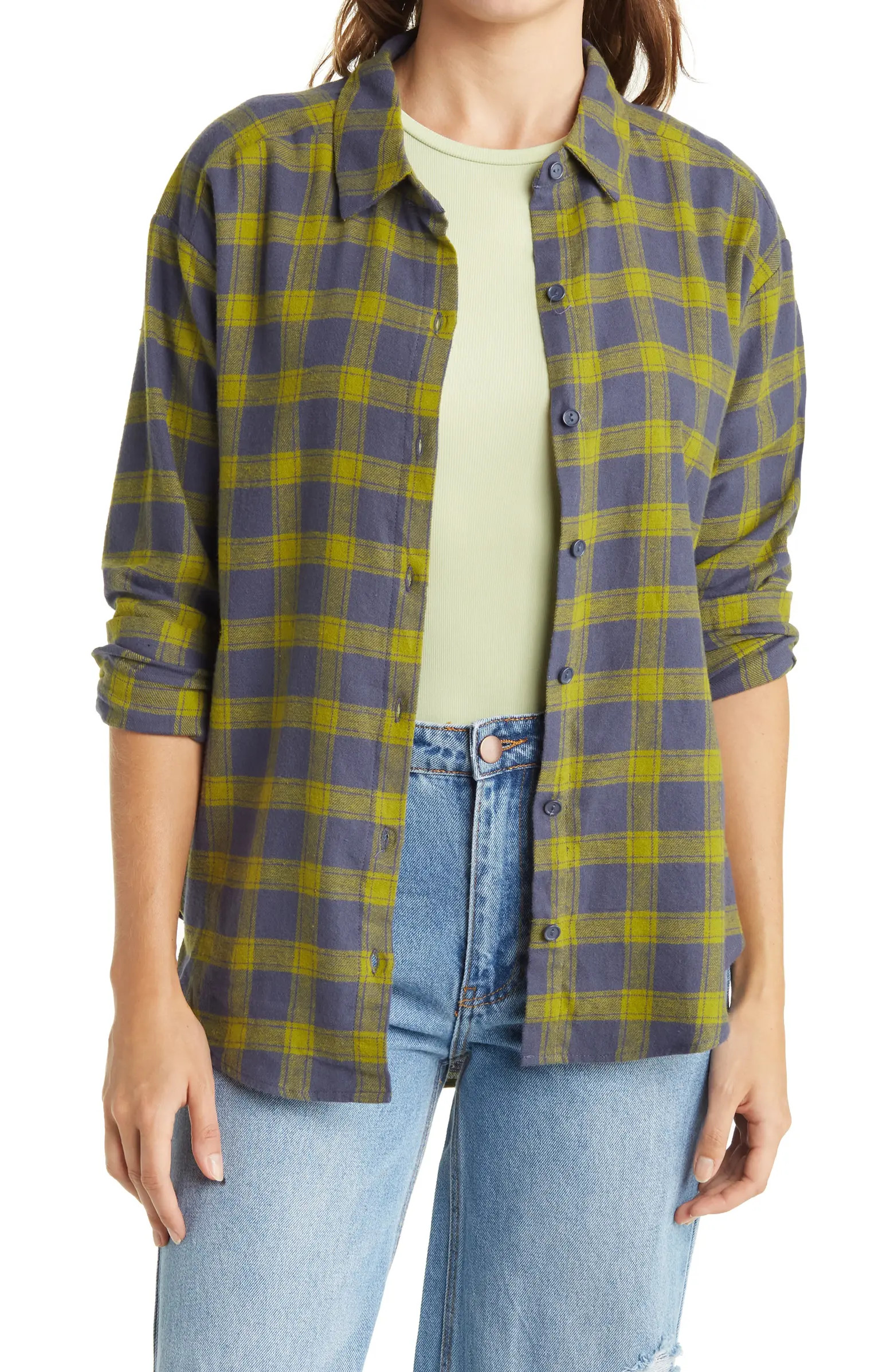 Oversized Plaid Shirt | Nordstrom Rack