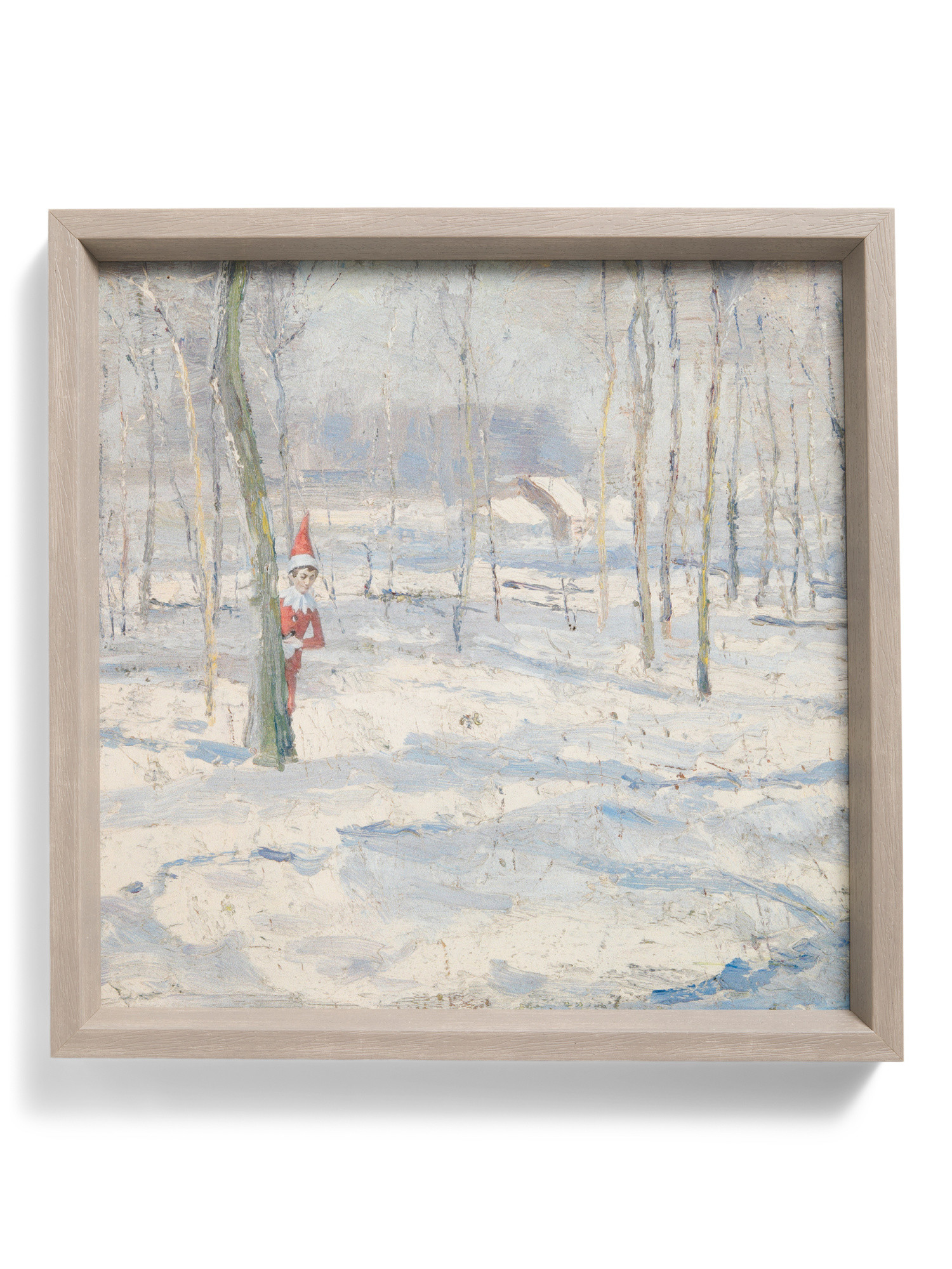 Made In Usa 15x15 Square Peeking Elf Wall Art | Holiday Decor | Marshalls | Marshalls