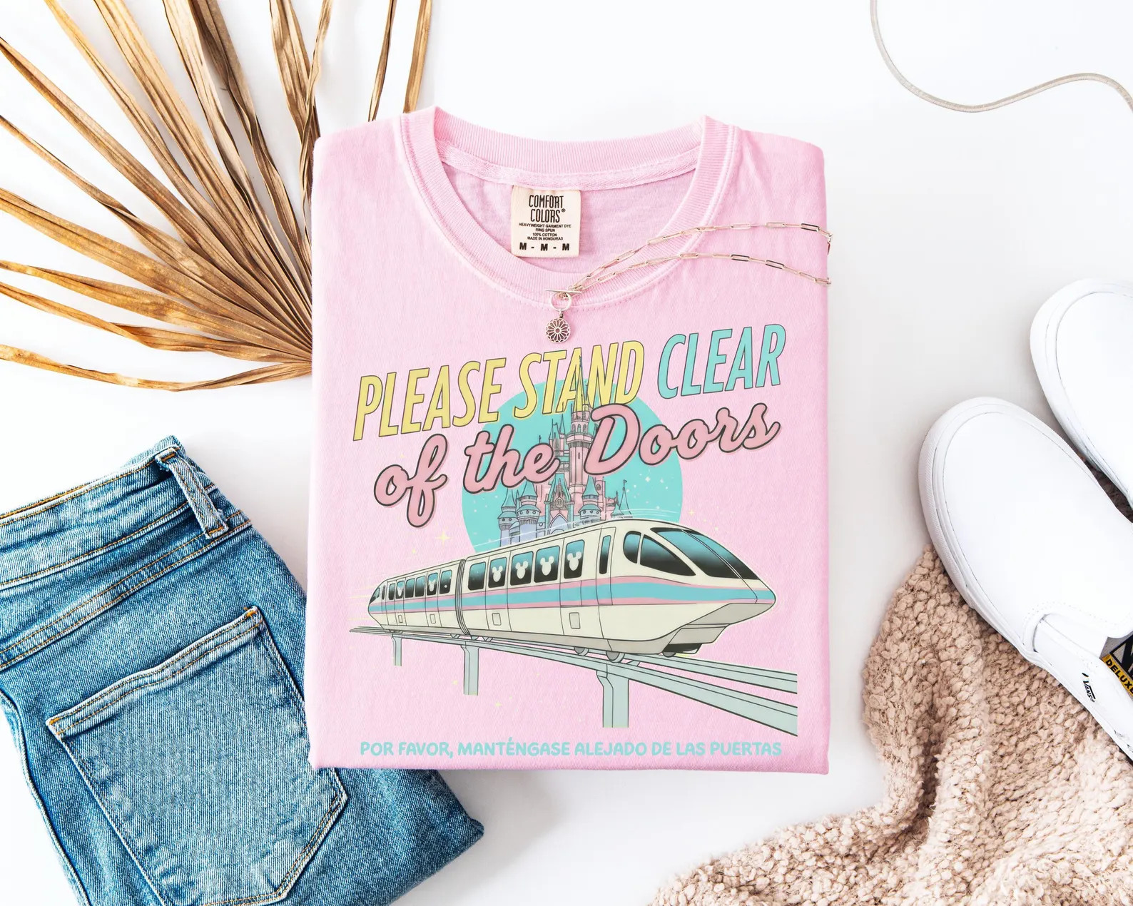 Please Stand Clear of the Doors Shirt, Disney Inspired Monorail Quote Tee, Magic Kingdom Retro Tr... | Etsy (Global)