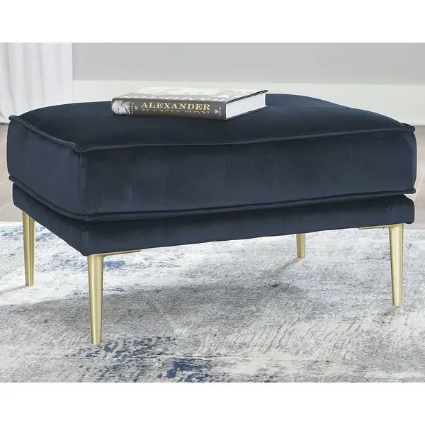 Macleary Navy Ottoman - On Sale - Overstock - 34422070 | Bed Bath & Beyond