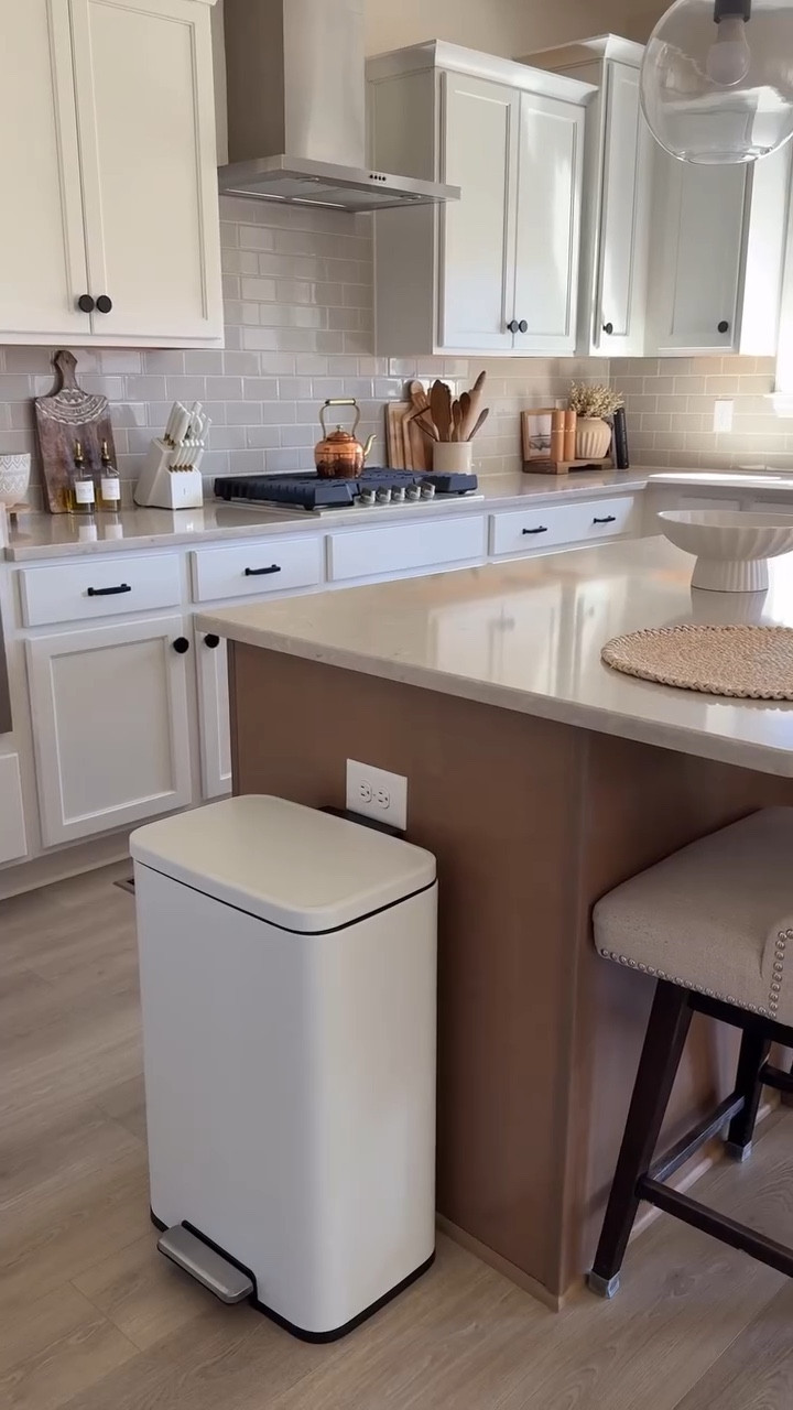 Meet the trash can that actually upgrades your kitchen.
The Madison Step Can isn’t just cute—it’s smart. Fingerprint-resistant (because who has time for smudges?), a stay-open feature for real-life cleanups, a built-in deodorizer (yes please), and that soft-close lid that just feels luxury.

🔔15% off your order with code EKO15off

#kitchenupgrqde #kitchenessentials

#LTKHome