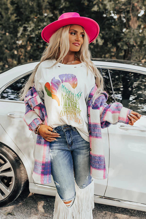 Pink Floyd Marquee 1966 Distressed Graphic Tee | Impressions Online Boutique