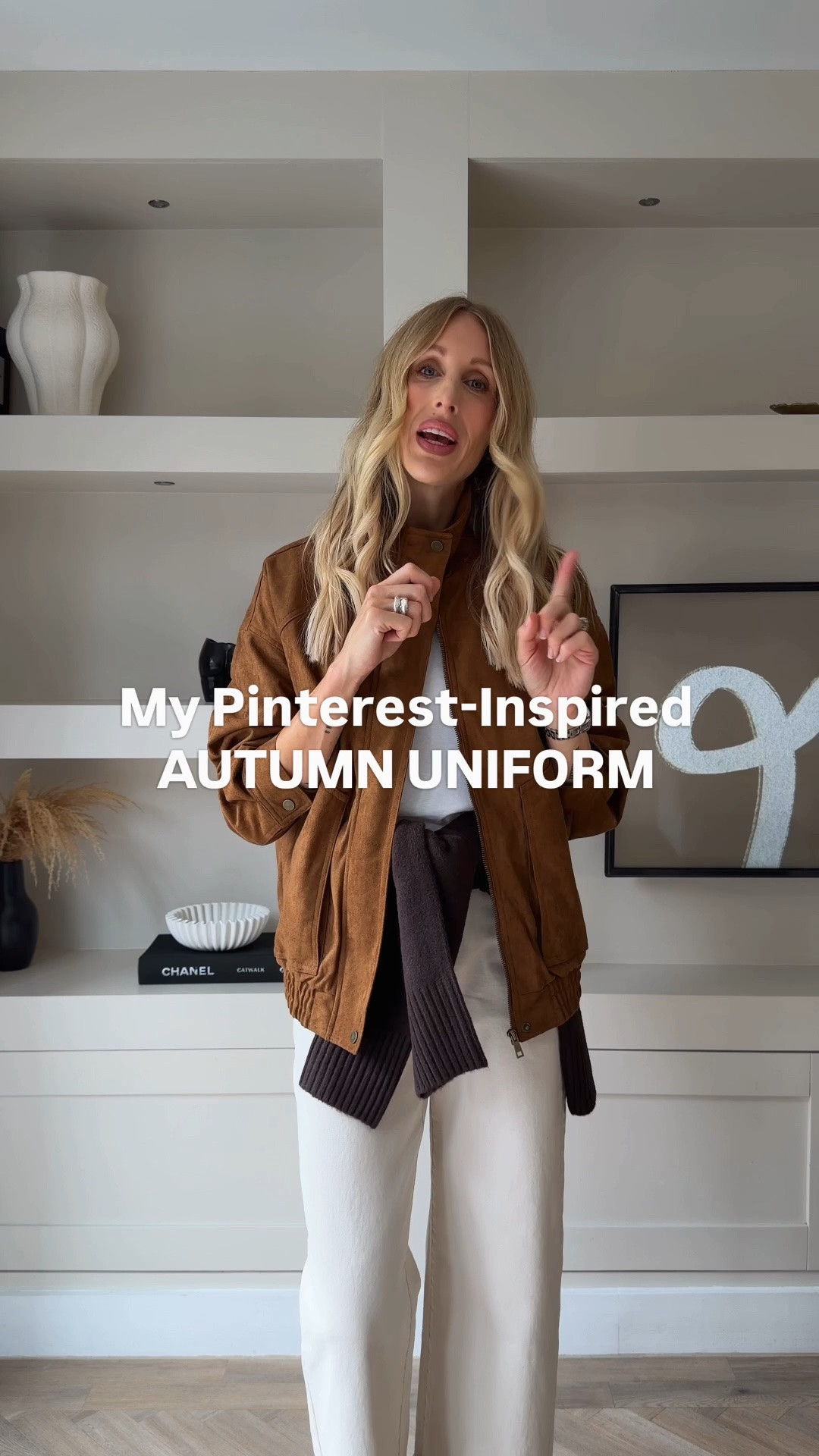 Autumn outfit inspired by Pinterest - the fall uniform I will be wearing on repeat 🔁 and can you believe it’s Matalan!

Tan suede bomber jacket size 12
Ecru wide leg jeans (I cuffed them) size 8
White t-shirt size 10
Brown jumper - size 10
Black loafers - uk 8

All the perfect staples for your autumn capsule wardrobe 🍂

#LTKuk #LTKautumn #LTKjeans