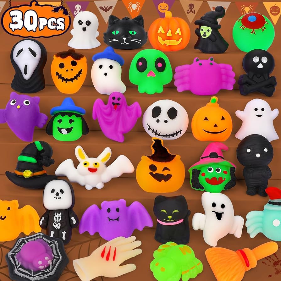 OCATO 30Pcs Halloween Mochi Squishy Toys Halloween Party Favors for Kids Halloweens Toys for Tric... | Amazon (US)