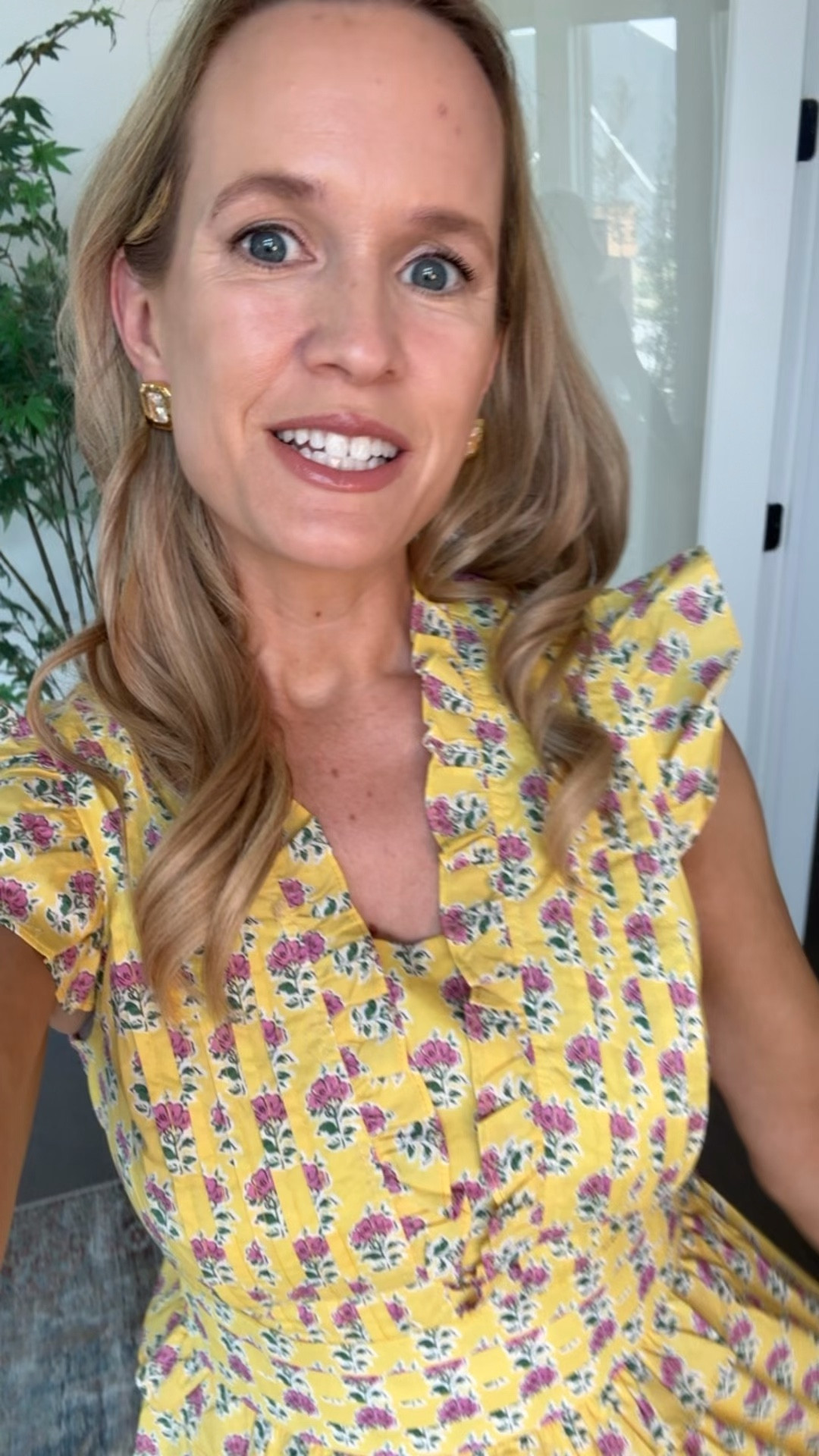 Love this yellow spring dress and earrings!

#LTKspring #LTKootd #LTKspringtrends