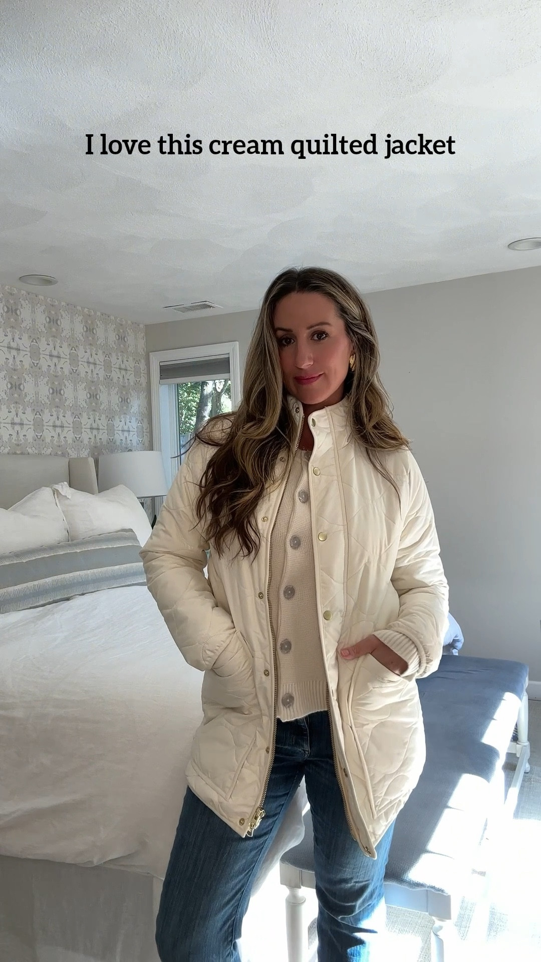 Perfect casual fall quilted lightweight coat for everyday. Only $100 before discount. I’m in a size S. Usually I wear a size M. 

New customers can receive 10% off their first purchase with my code (screenshot and copy): INFG-25BRIANNEBOSTON10  

Fall jacket, fall style, casual style, lightweight jacket, quilted jacket, Quince try-on 

#LTKWorkwear #LTKStyleTip 

#LTKSeasonal