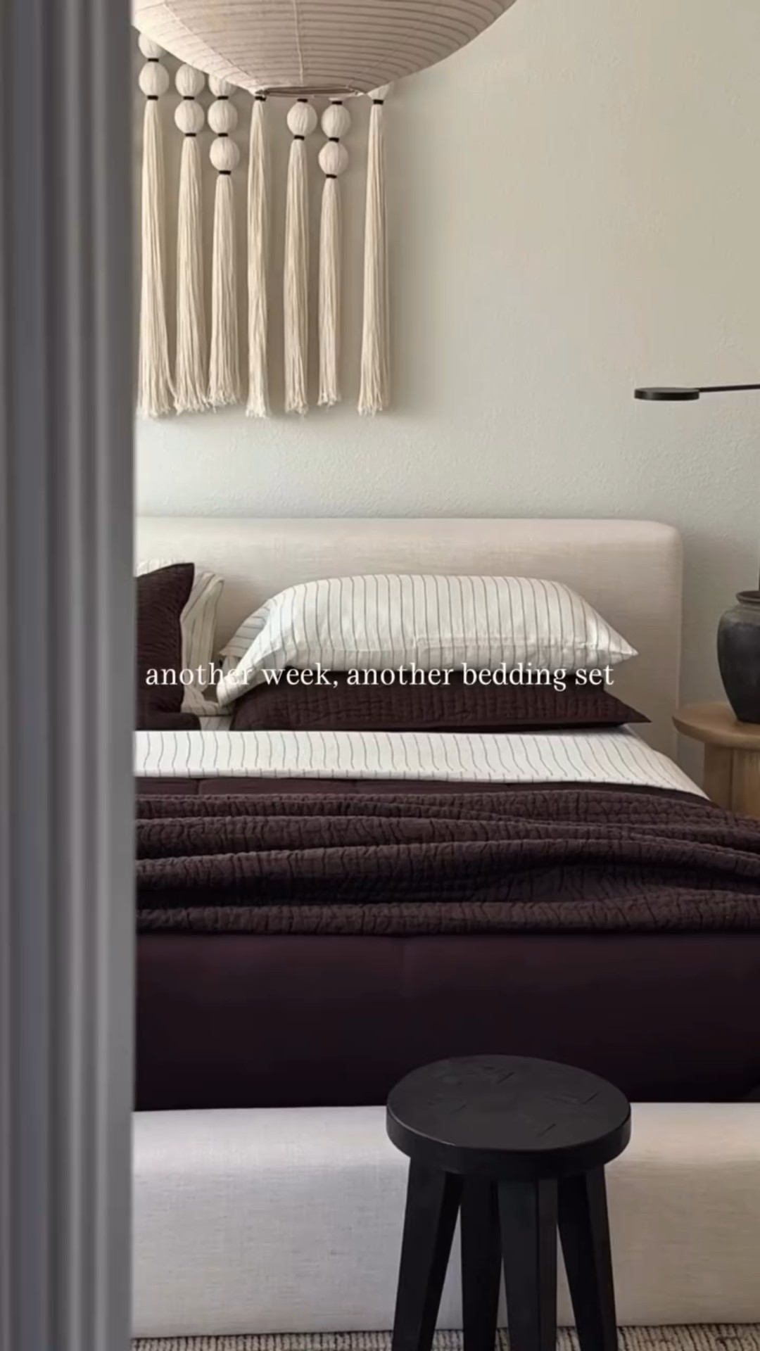 One of my favorite ways to start the week is with a new bedding combo. The mixture of textures and patterns from @onequince truly makes our bedroom feel elevated and inviting 🧸🤎

New customers will receive 10% off their first purchase with my code: INFG-25HAUSOFWANG10

Follow @haus.of.wang for more home decor ideas and finds from our Haus to yours.

-

#quincepartner #brownaesthetic #bedding 
Minimalist home essentials, Home decor, interior design, scandi home, japandi home, japandi interior, slow living, slow lifestyle, cozy vibes, cozy home