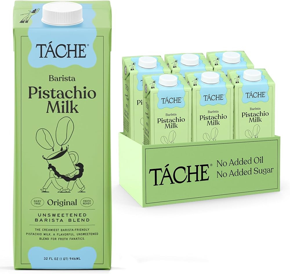 Táche Barista Pistachio Unsweetened Milk - Rich, Creamy, Plant-Based Milk, Coffee Creamer - Dair... | Amazon (US)