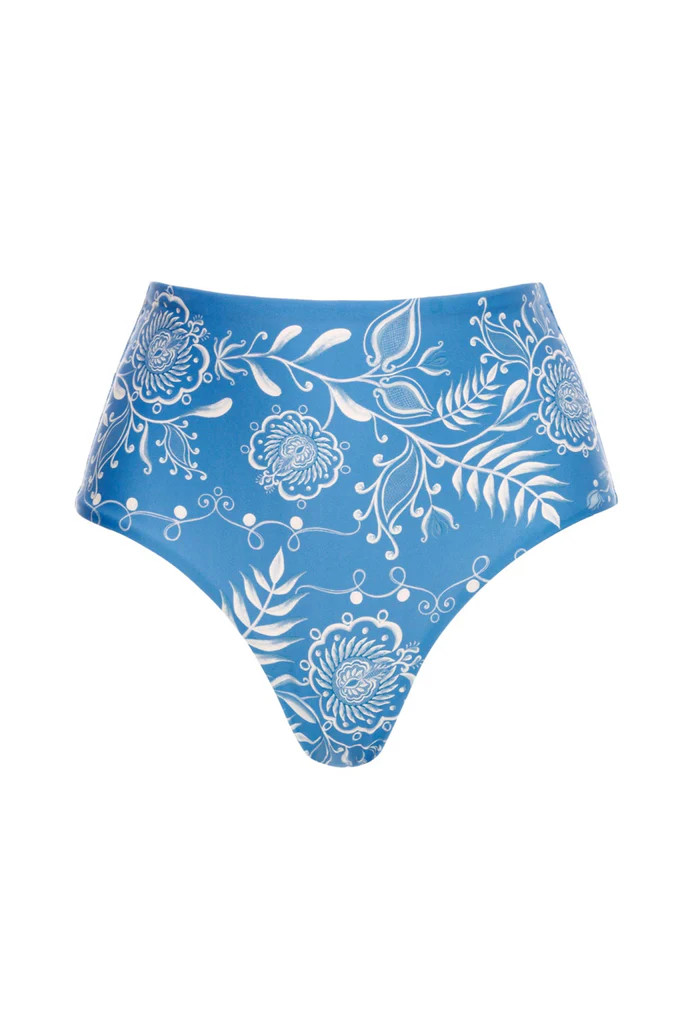 Magenta Bikini Bottom in Floritura | Over The Moon