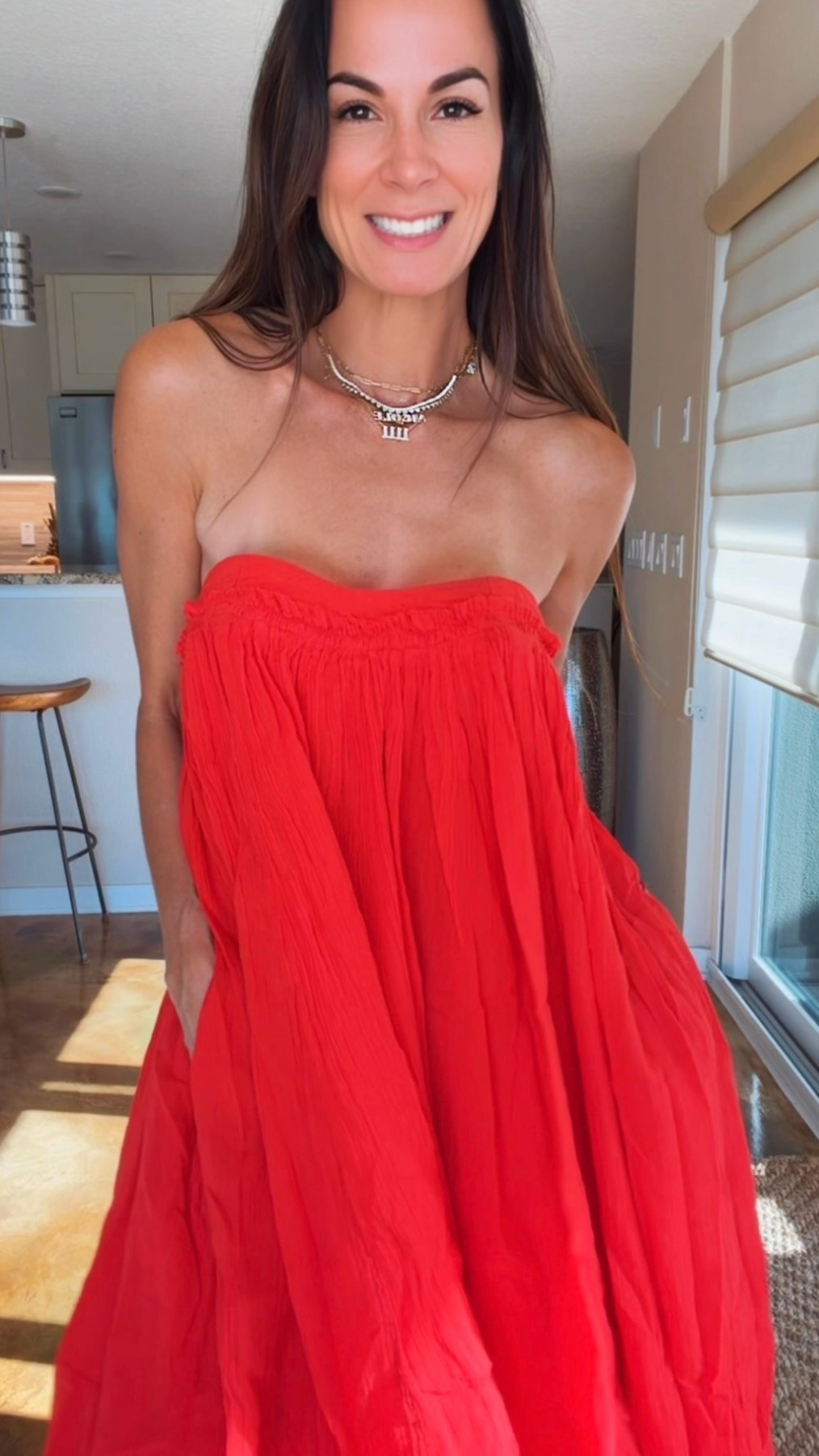 If twirling were a personality trait… ❤️💃

I don’t think I’ve ever put on a dress that made me smile this much. The color. The movement. The oversized bubble silhouette. It’s playful, dramatic, and somehow still effortless.

And here’s the part that completely shocked me…

It’s from Free People. 🤯

The fabric floats with every step, it’s ridiculously comfortable, it has pockets (because every perfect dress should), and it’s one of those pieces that instantly makes you feel like the best-dressed person in the room.

Whether you’re headed to a summer party, vacation dinner, date night, or just looking for an excuse to twirl… this is that dress.

Fair warning… compliments are guaranteed. ❤️✨

❤️ #NicoleColeeStyle #FreePeople #SummerStyle #RedDress #StyleOver40

#LTKdayinmylife #LTKgrwm #LTKootd