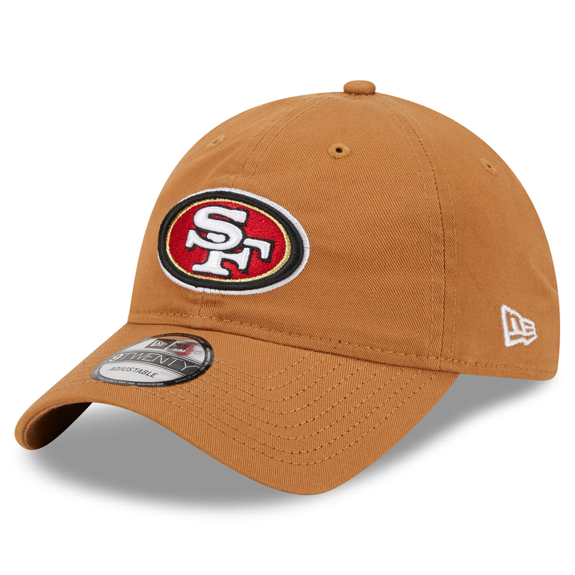 Men's San Francisco 49ers  New Era Brown  Main Core Classic 2.0 9TWENTY Adjustable Hat | NFL Shop