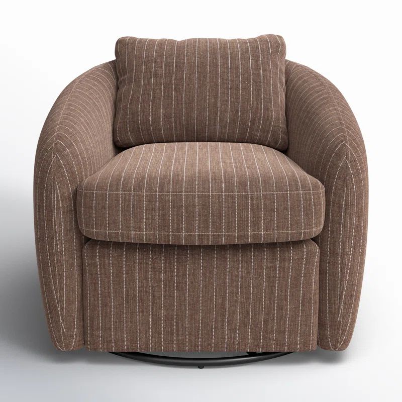 Balvir Upholstered Swivel Barrel Chair | Wayfair North America