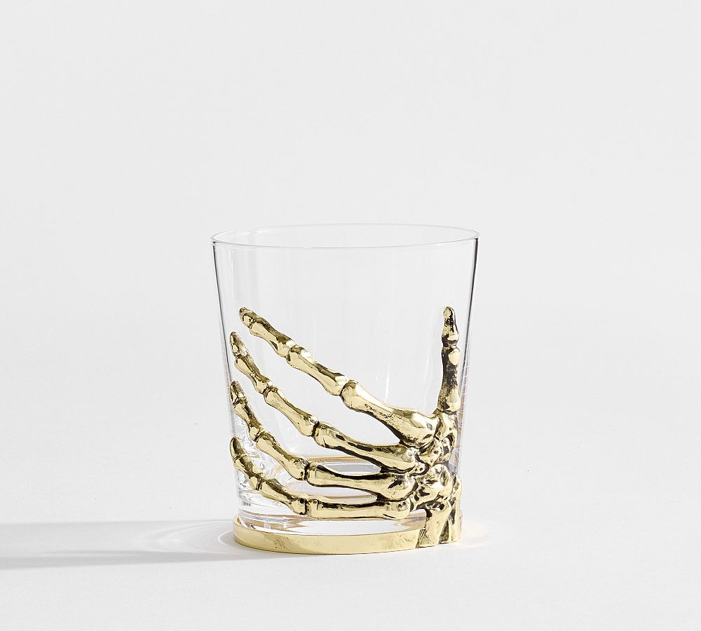 Skeleton Double Old Fashioned Glasses | Pottery Barn (US)
