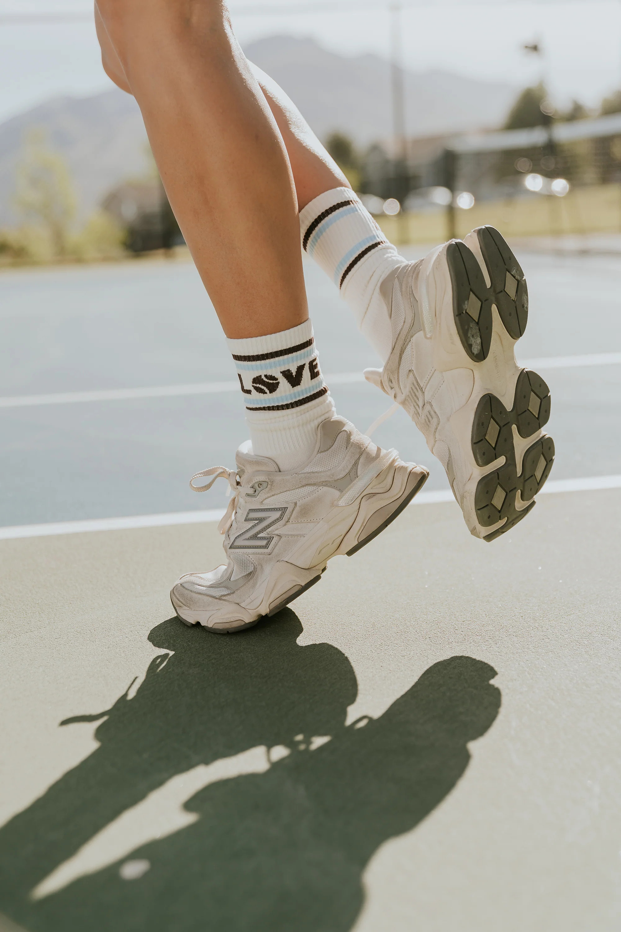 Love Club Knit Socks in White | Böhme US