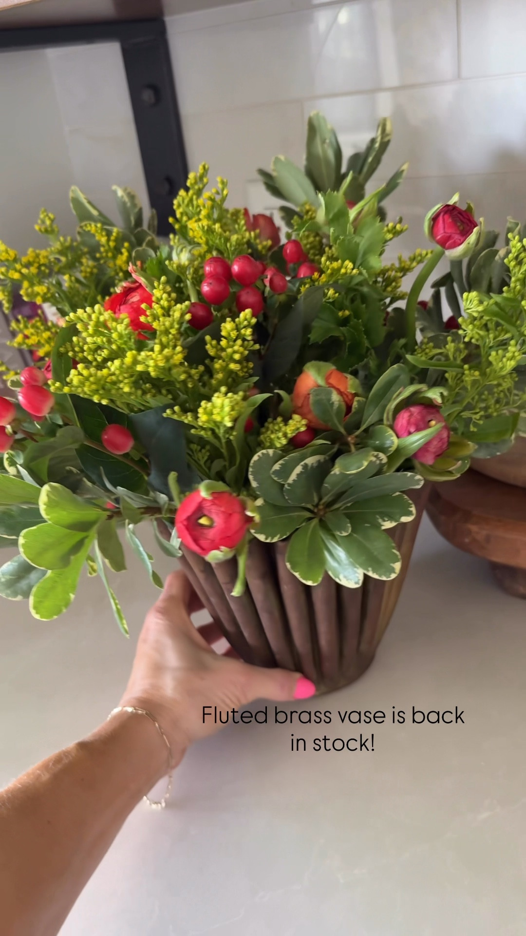 Fluted brass vase is back in stock! Available in two sizes— sharing the larger one here.
Makes a great gift and truly look shod with any home decor style.


#LTKWedding #LTKmomlife #LTKHome