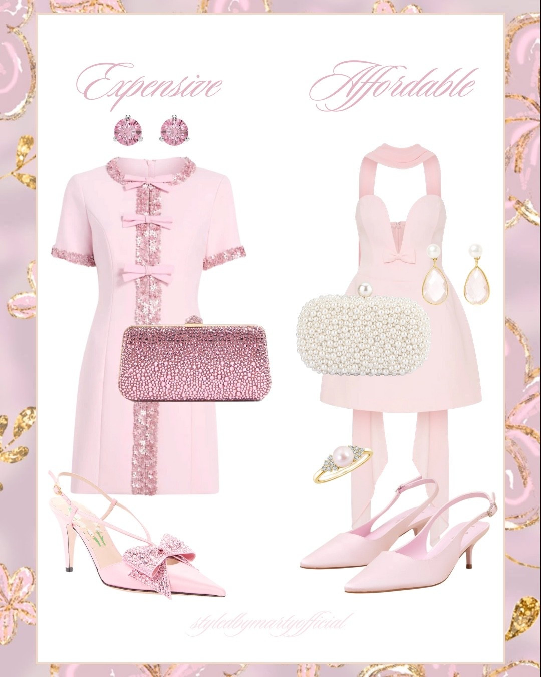 Expensive or Affordable? - Feminine Holiday outfit ideas 

Holiday outfit, holiday dress, holiday fashion, Christmas dress, Christmas outfit, pink Christmas, pink dress, pink mini dress, feminine style, girly outfit, pink outfit, pink pumps, pearl clutch bag, party wear

#LTKSaleAlert #LTKootd #LTKHoliday