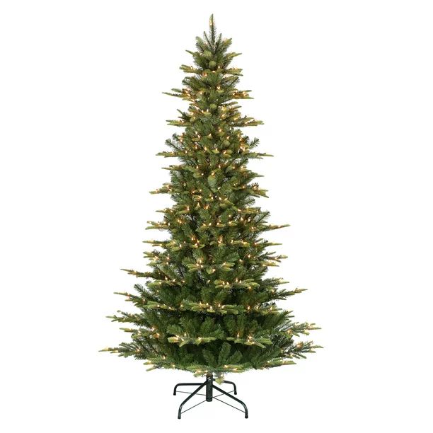 Puleo International 7.5 ft. Pre-Lit Slim Aspen Fir Artificial Christmas Tree with 450 UL-Listed C... | Walmart (US)