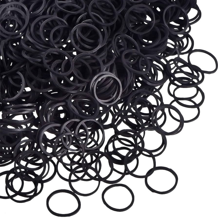1000 Mini Rubber Bands Soft Elastic Bands for Kid Hair Braids Hair | Amazon (US)