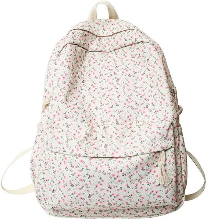 Kawaii Women Backpack Aesthetics Cute Backpack Preppy Backpack 16.1 Inch Floral Backpack College ... | Amazon (US)