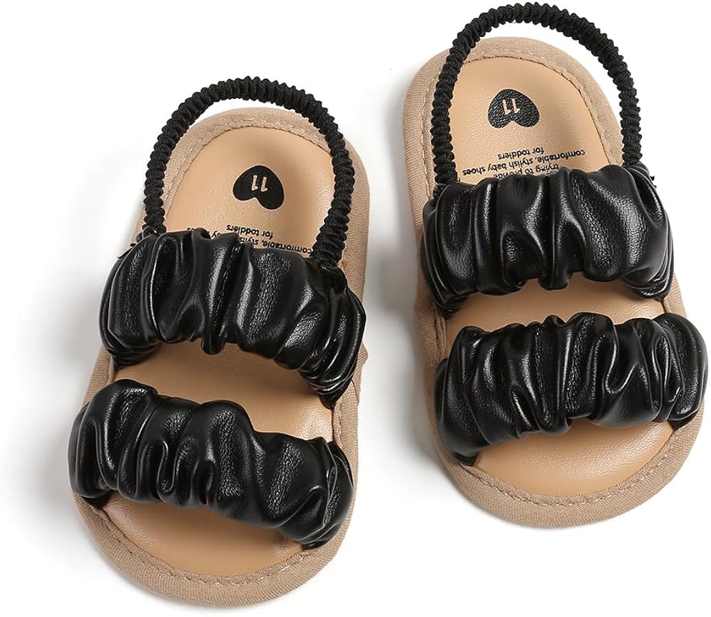 Infant Baby Boys Girls Summer Sandals Party Wedding Dress Flats Shoes Newborn Crib Shoes First Wa... | Amazon (US)