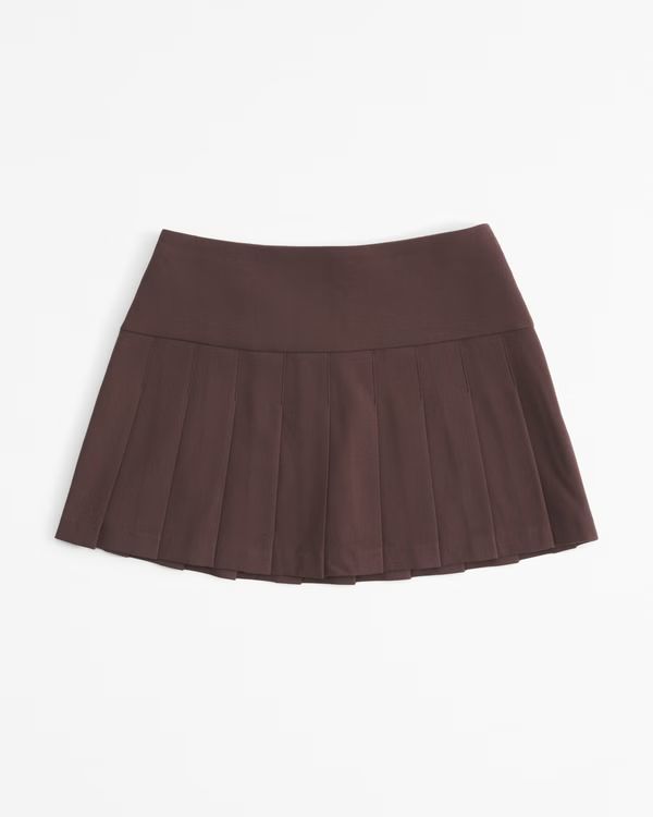 High Rise Pleated Mini Skort | Abercrombie & Fitch (US)