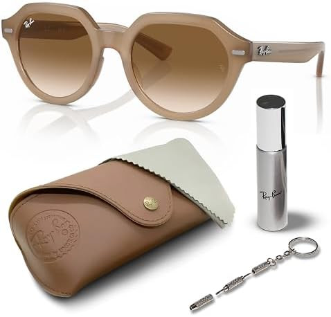 Ray-Ban RB4399 GINA Square Shaped Sunglasses for Men & Women with Official RAYBAN Eyewear Kit | Amazon (US)