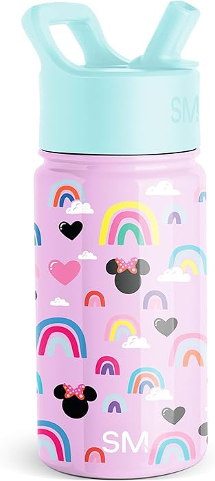 Simple Modern Kids Summit Water Bottle with Straw Lid | Disney Minnie Mouse 14oz Stainless Steel ... | Amazon (US)