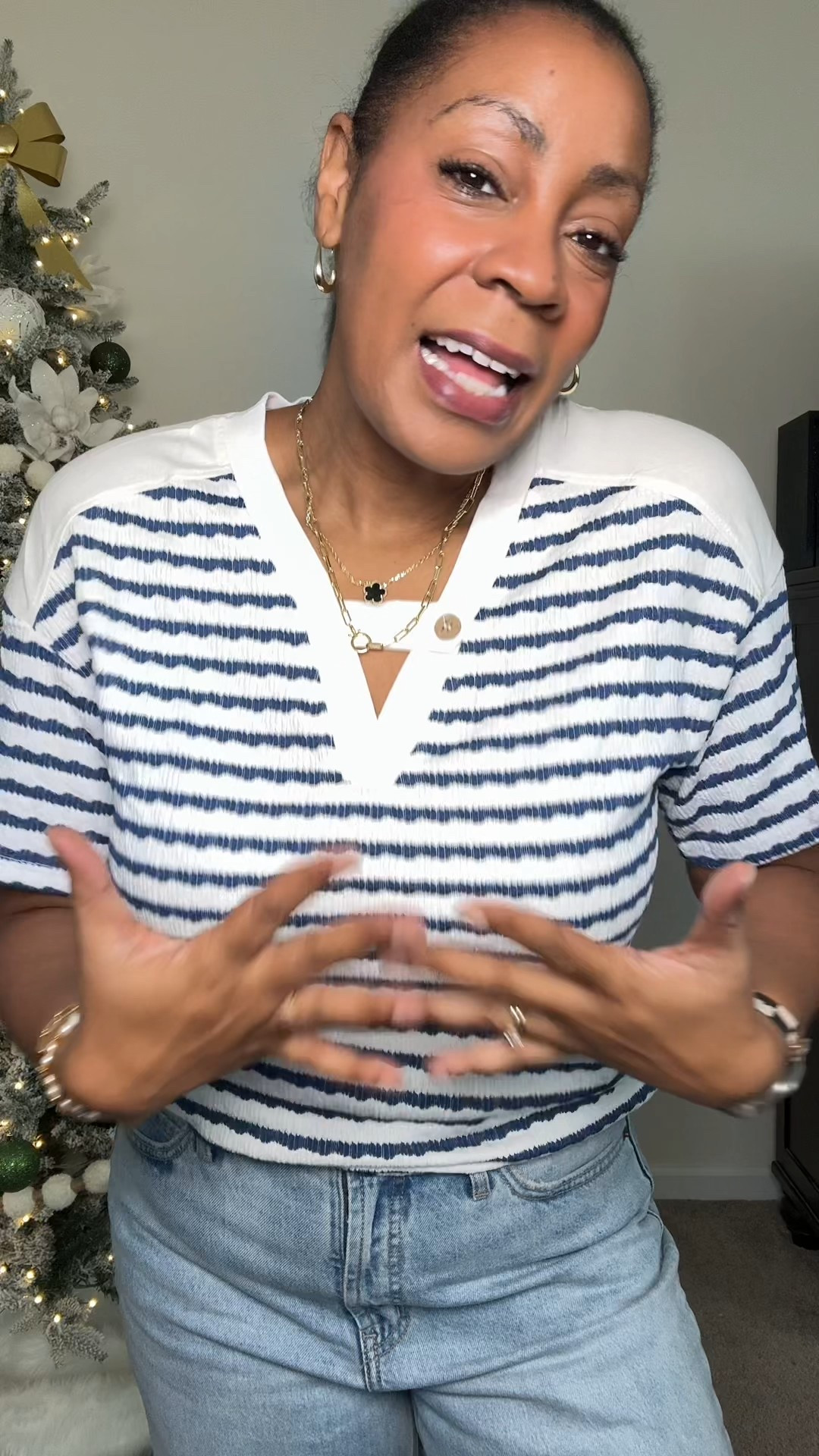 Elevated basic striped vneck top
Paired with old navy wide leg jeans


Amazon fashion, spring fashion, spring style, Amazon top, affordable outfit, affordable style 

#LTKootd #LTKSeasonal #LTKMidsize