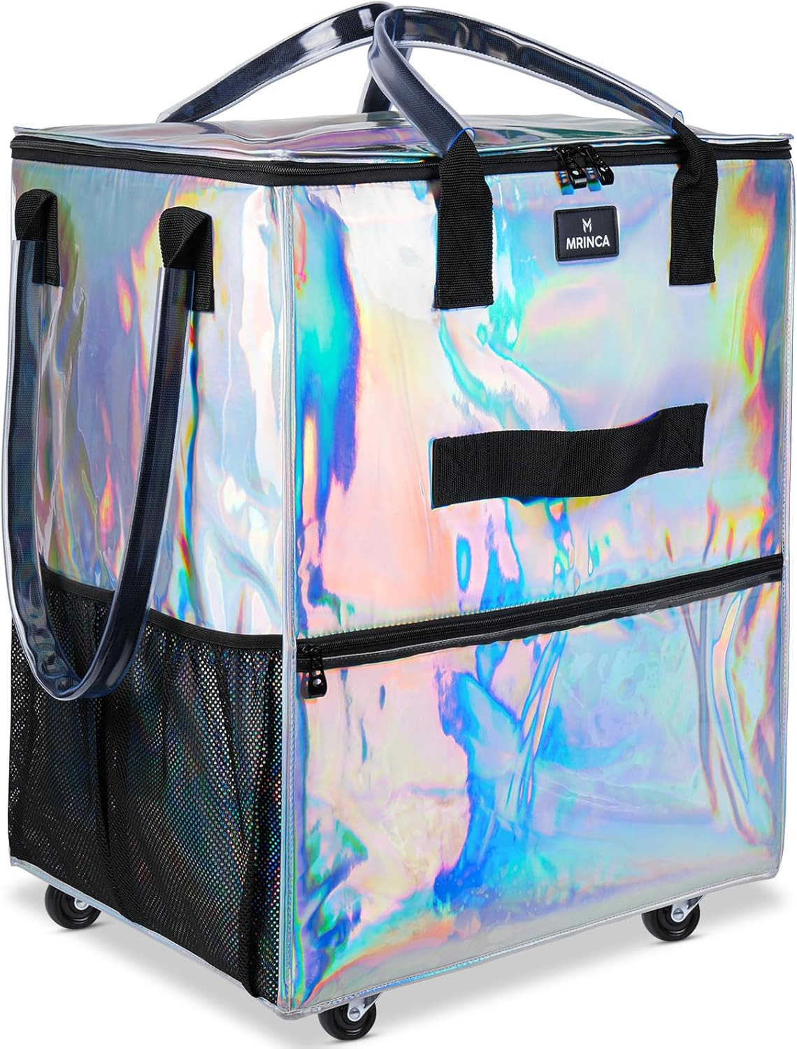 Large Reusable Grocery Bag On Wheels, 130L Foldable Shopping Trolley with 5 Enhanced Stability Wh... | Amazon (US)