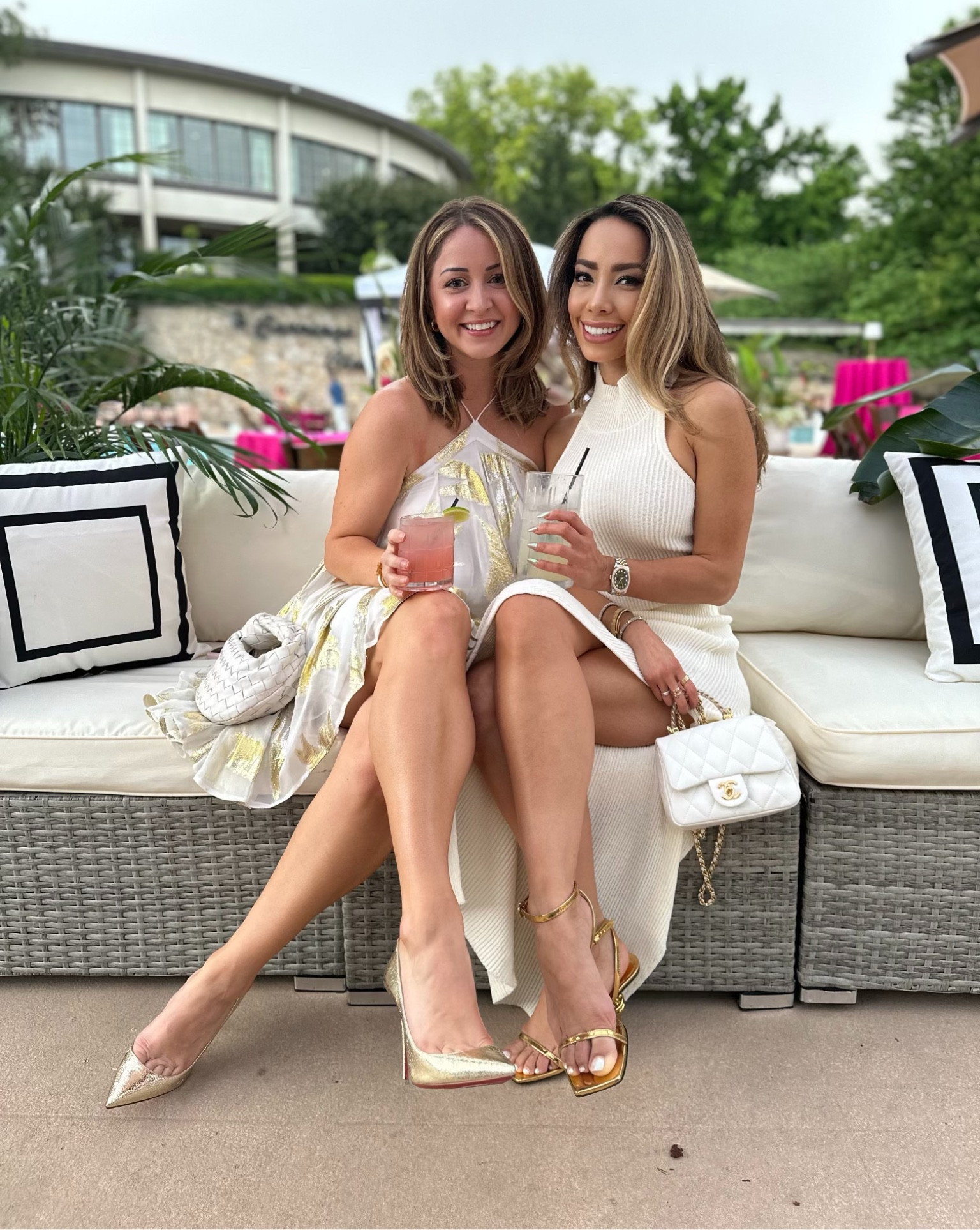 The perfect summer dress! I am wearing a size M but could have definitely fit in a small! Very comfortable and chic for any event ✨ I can’t find my shoes to link but they are #christianlouboutin gold pump #sokatepumps 

#LTKWedding #LTKShoeCrush #LTKSeasonal