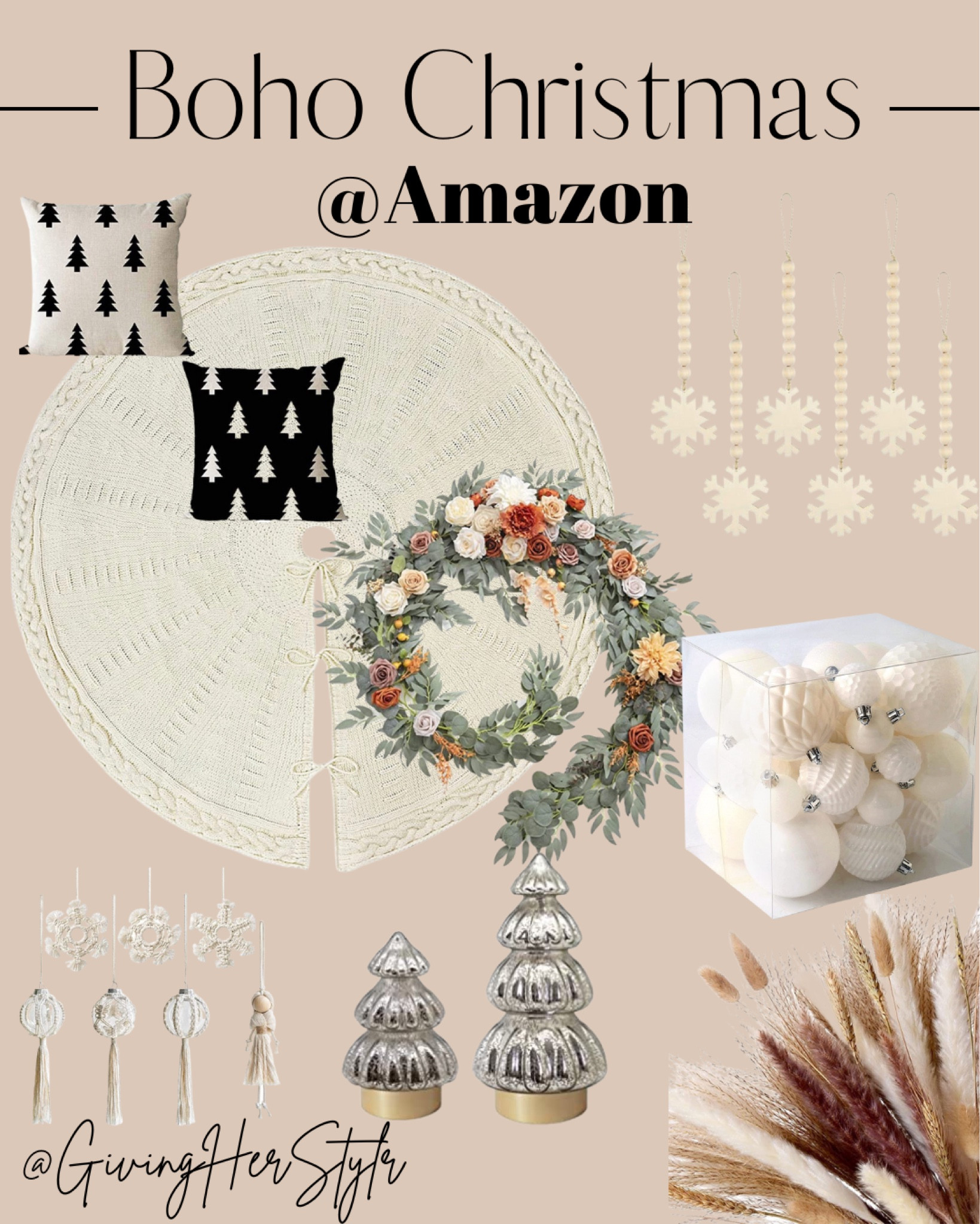 Christmas decor from Amazon! 

Amazon. Amazon prime. Amazon decor. Amazon seasonal. Amazon home decor. Amazon Christmas decor. Amazon holiday decor. Amazon seasonal decor. Boho Christmas. Boho chic. Boho Christmas decor. Boho Christmas tree. Christmas tree themes. Pampas grass. Christmas decor. White Christmas decor. Modern Christmas decor. White and black Christmas decor. Snowy Christmas decor. Stockings. Neutral Christmas decor. Christmas home decor. Seasonal decor. Living room decor. Christmas living room decor. Christmas bathroom decor. Christmas bath towel. Christmas hand towel. Christmas kitchen towel. Christmas bath mat. Modern Christmas decor. Farmhouse Christmas decor. Christmas blanket, Christmas throw pillows. 
#amazon #christmas #christmasdecor #home #amazonhome #seasonal #holidays 

#LTKhome #LTKSeasonal #LTKHoliday