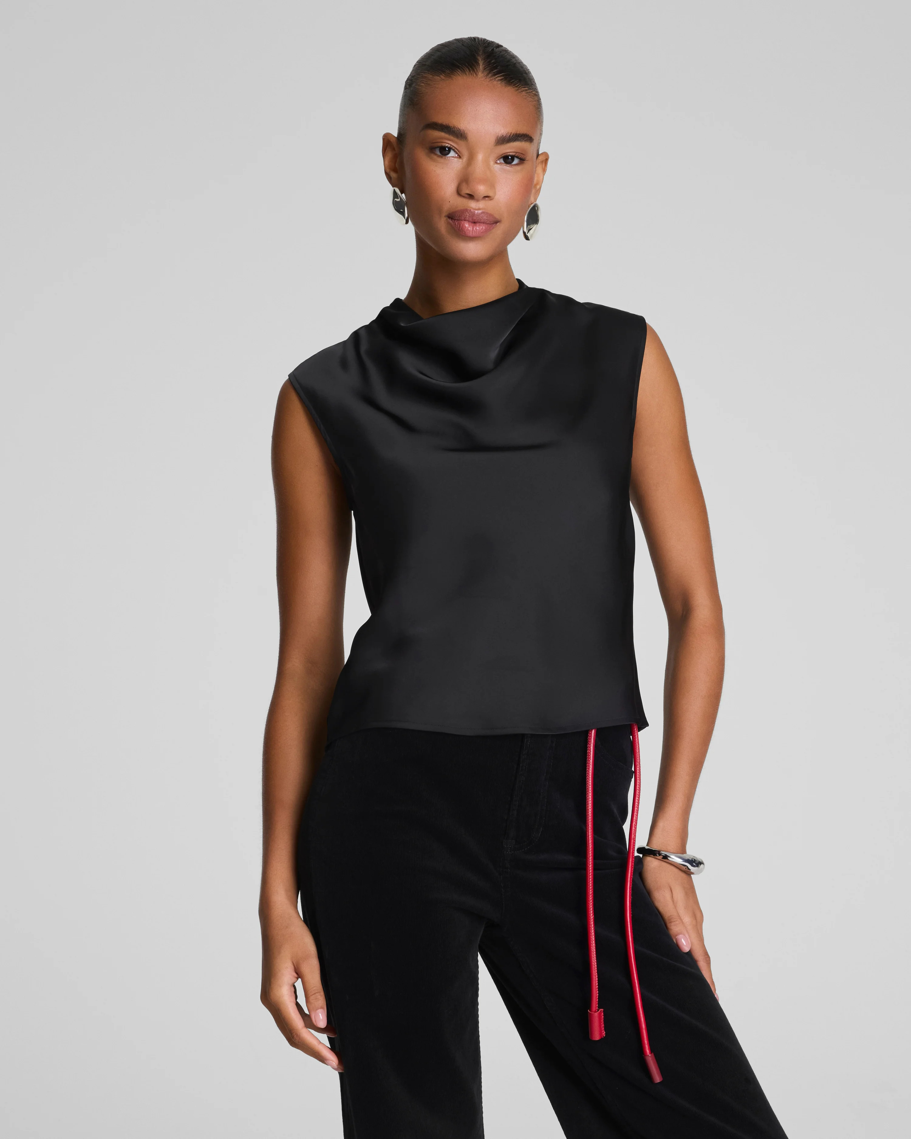 Silky Smooth Cowl Neck Sleeveless Top | Spanx