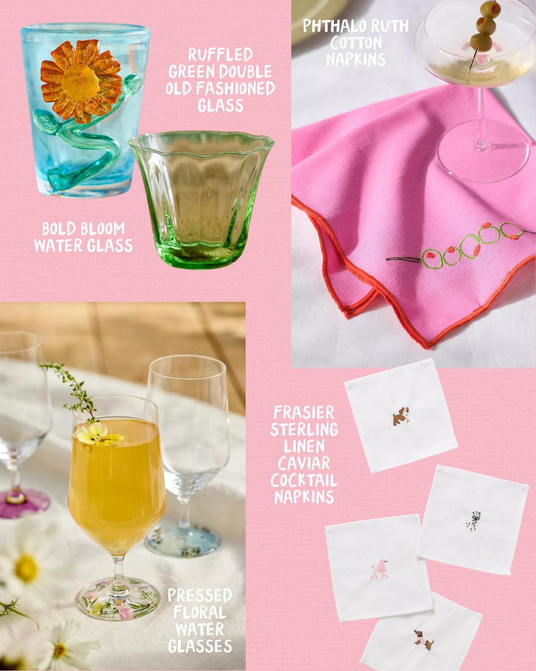 FEB FAVES: Anthropologie saves!!! Drinkware and napkins!! 

 #LTKHome