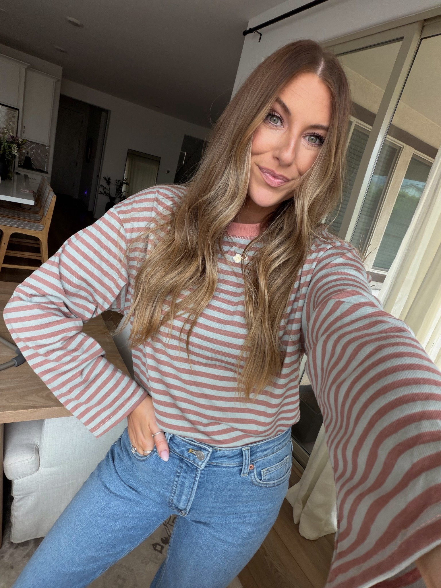 Love this Amazon top! Wearing a medium!