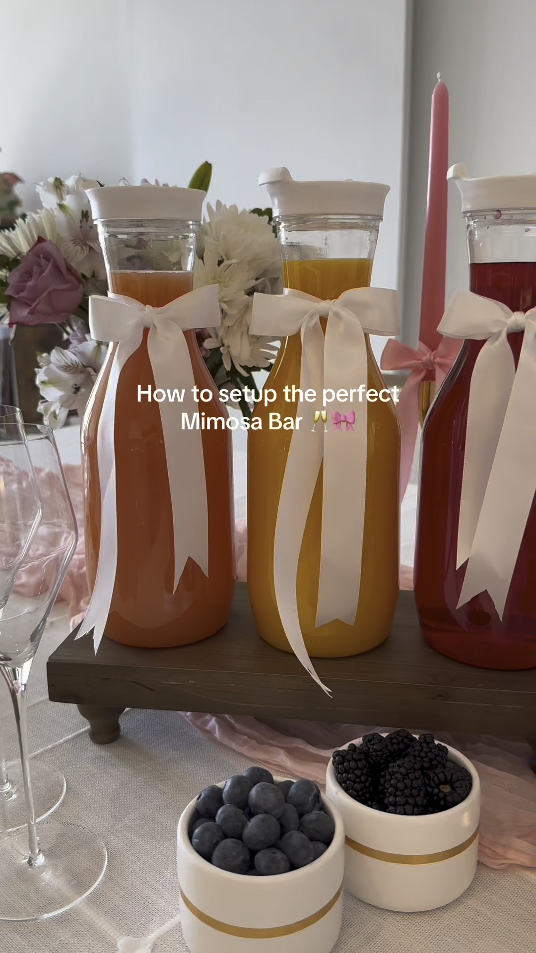 The perfect mimosa bar! 🥂🎀

#LTKFindsUnder50 #LTKParties #LTKHome