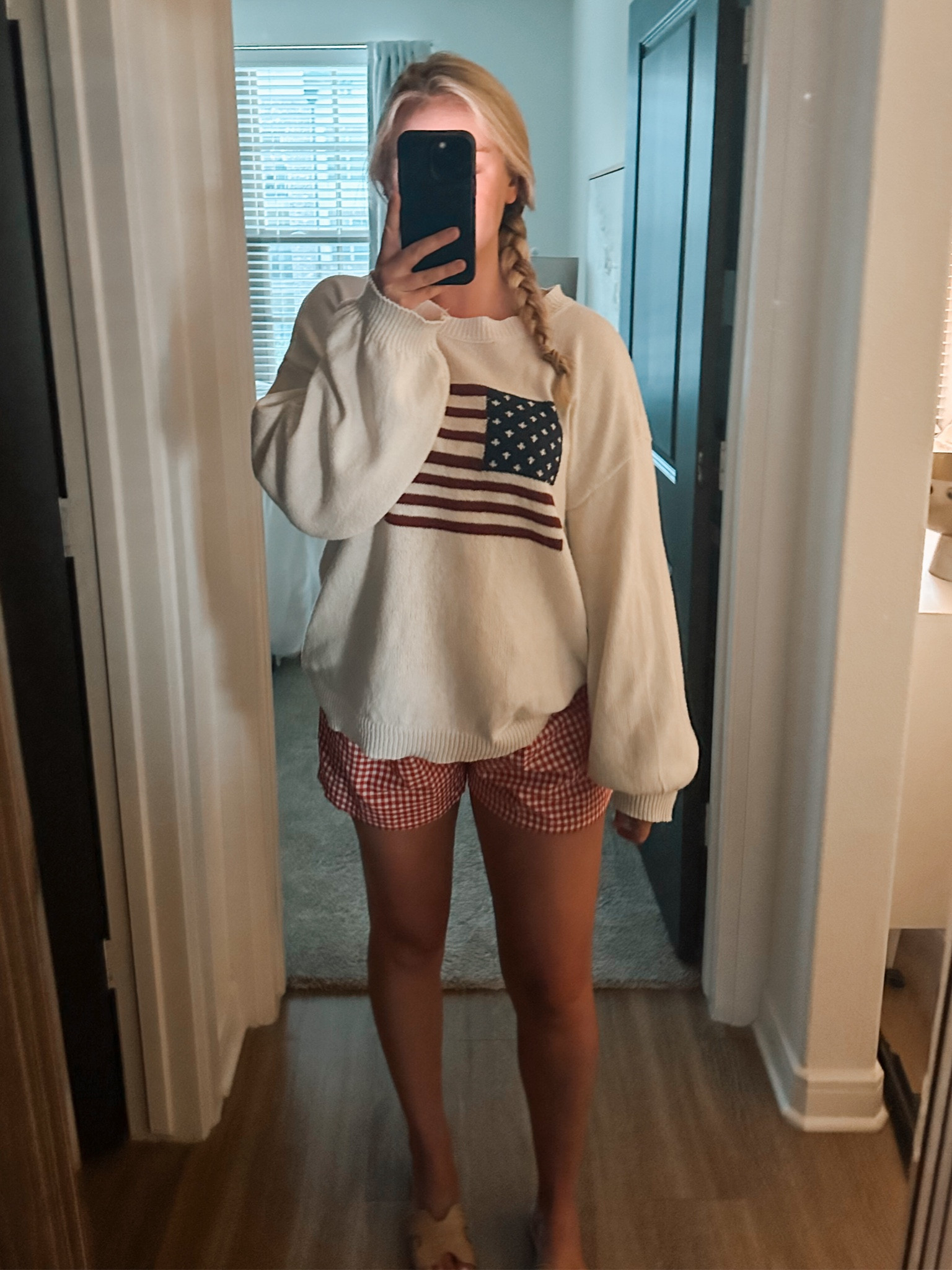 Fourth of July outfit 

 XL in both for oversized fit 

#LTKStyleTip #LTKSummerSales #LTKFindsUnder50