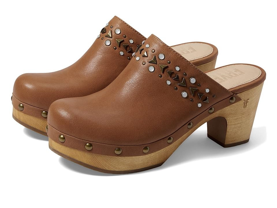 Frye Jessica Studded Clog (Tan) Women's Shoes | Zappos