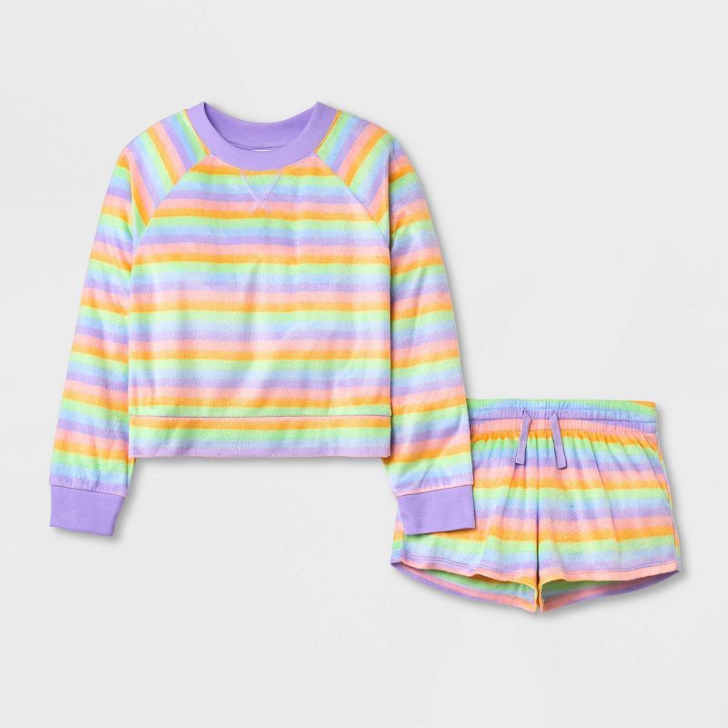 Girls' 2pc Long Sleeve Pajama Set - art class™ | Target