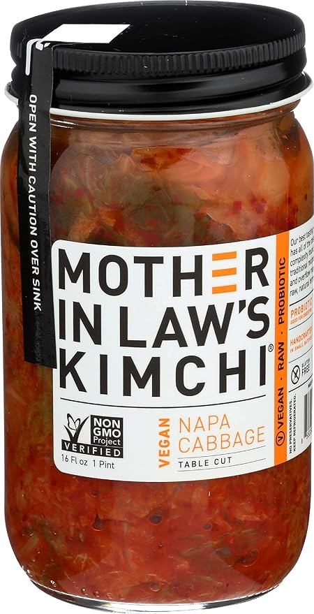 Mother In Law's Kimchi, Vegan Table Cute Napa Cabbage Kimchi, 16 Fl Oz | Amazon (US)
