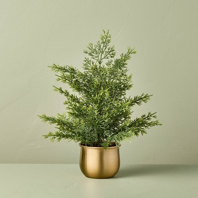 14" Artificial Christmas Tree Porch - Hearth & Hand™ with Magnolia | Target