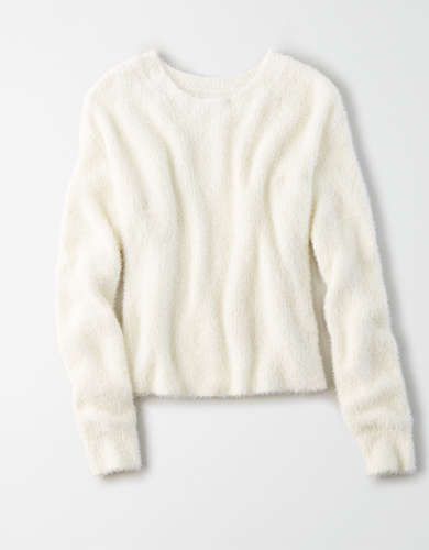 AE Eyelash Crew Neck Sweater | American Eagle Outfitters (US & CA)