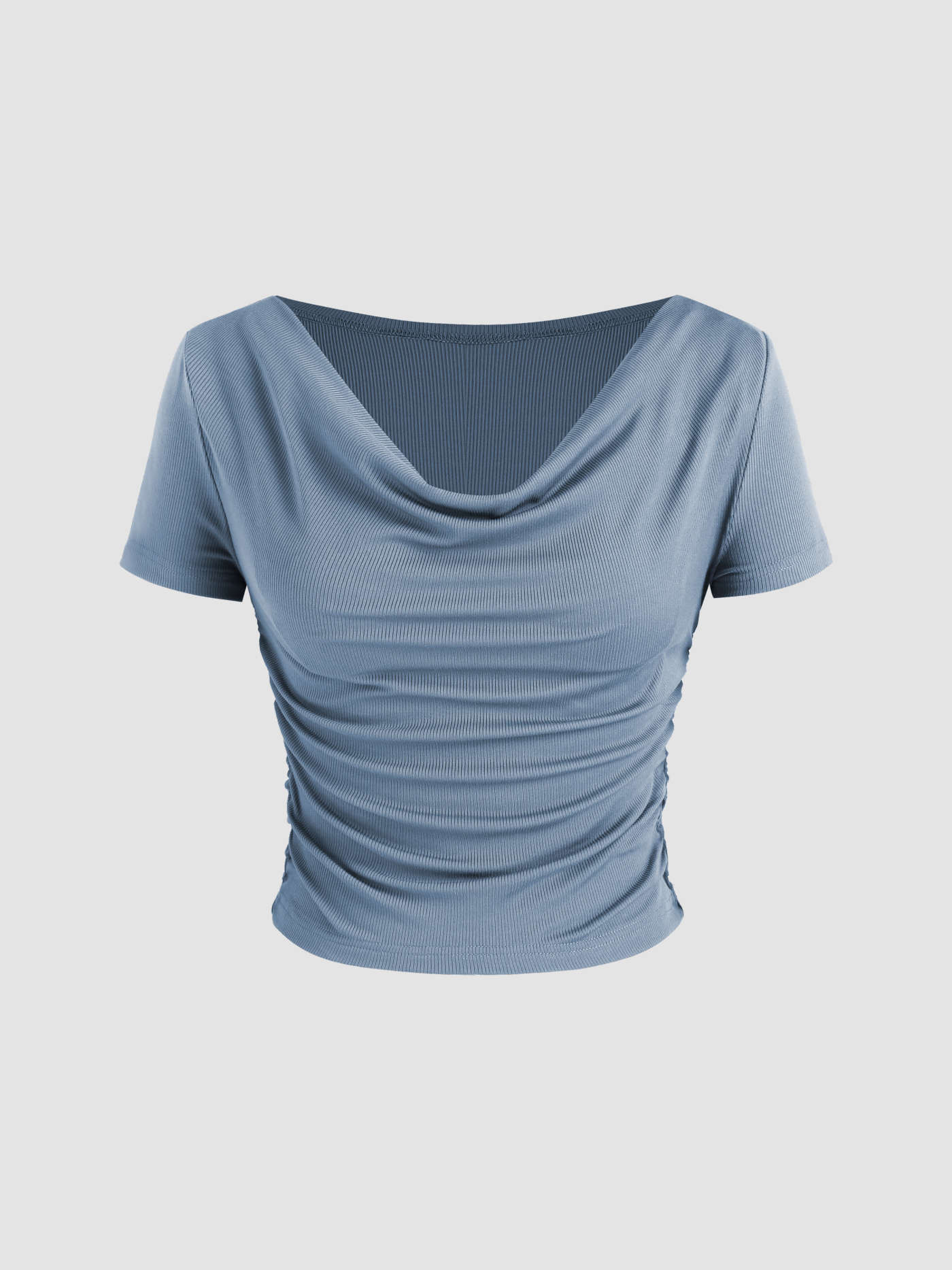 Off-shoulder Ruched Short Sleeve Top | Cider